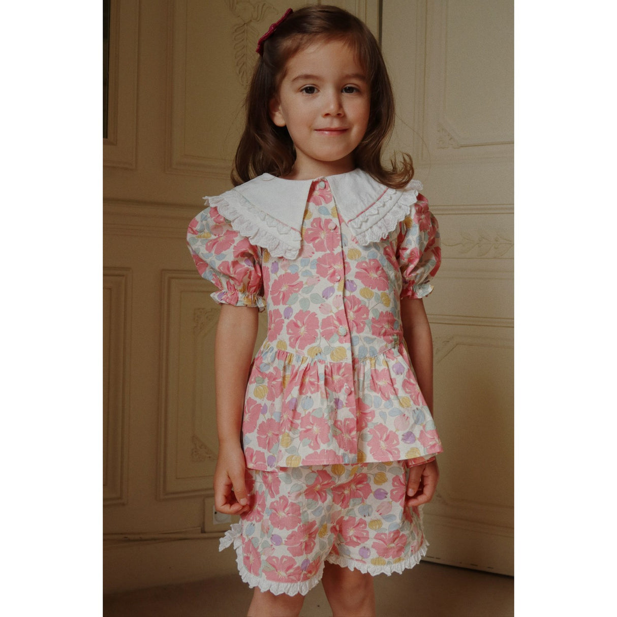 Konges Sløjd Fleur Anglaise Coeur Shorts GOTS