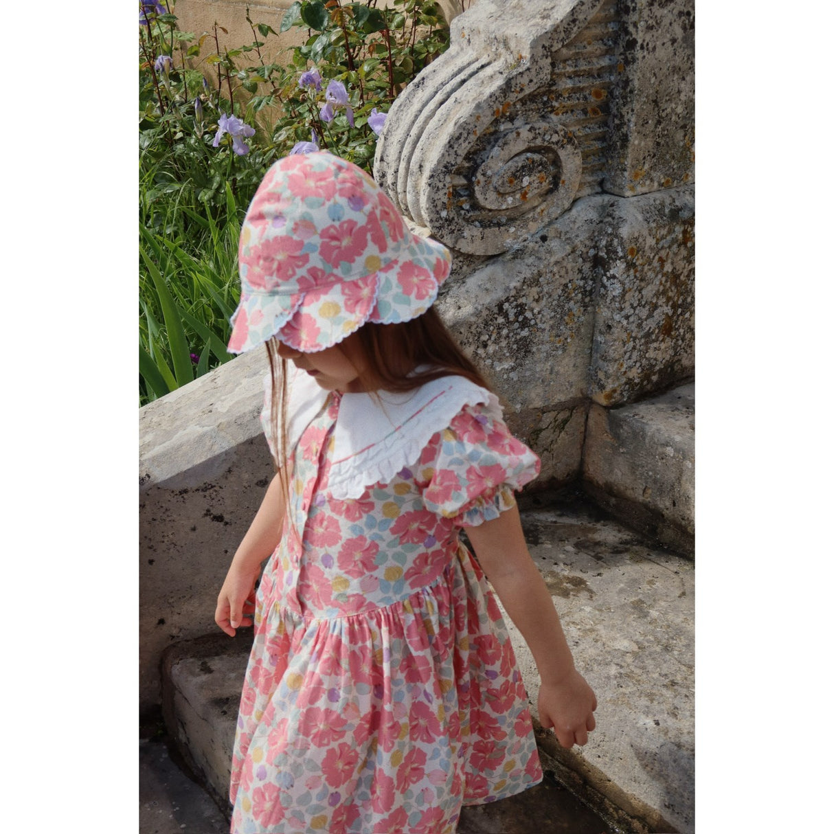 Konges Sløjd Fleur Anglaise Coeur Krave Kjole GOTS