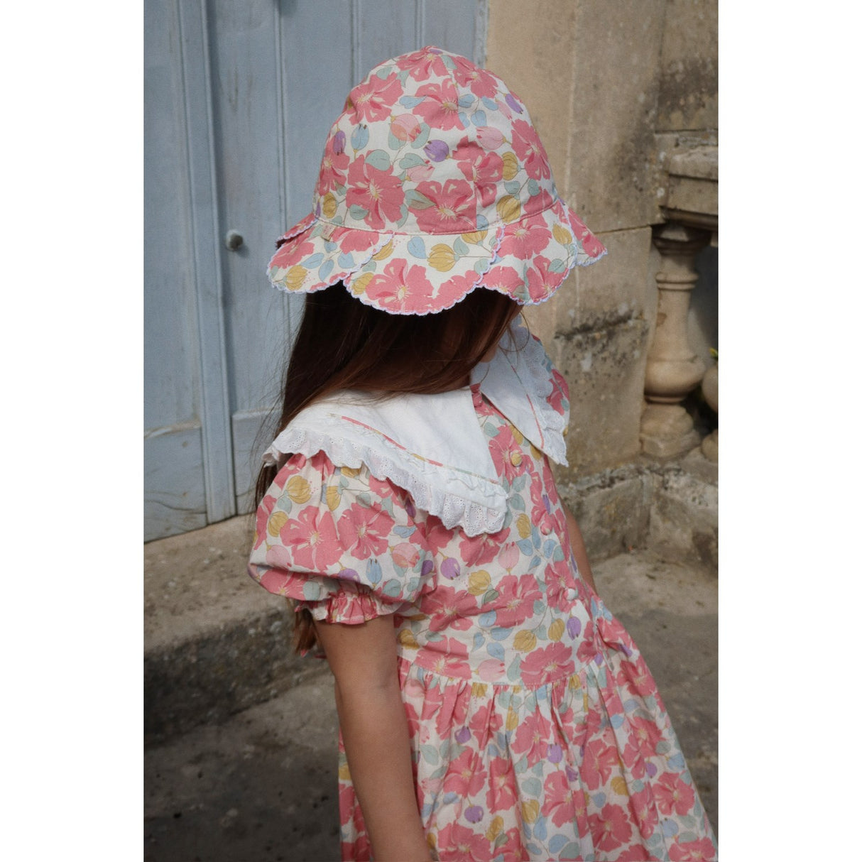 Konges Sløjd Fleur Anglaise Coeur Krave Kjole GOTS