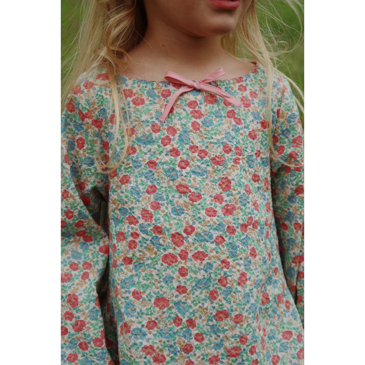 Konges Sløjd Fiola Elin Sløjfe Bluse GOTS