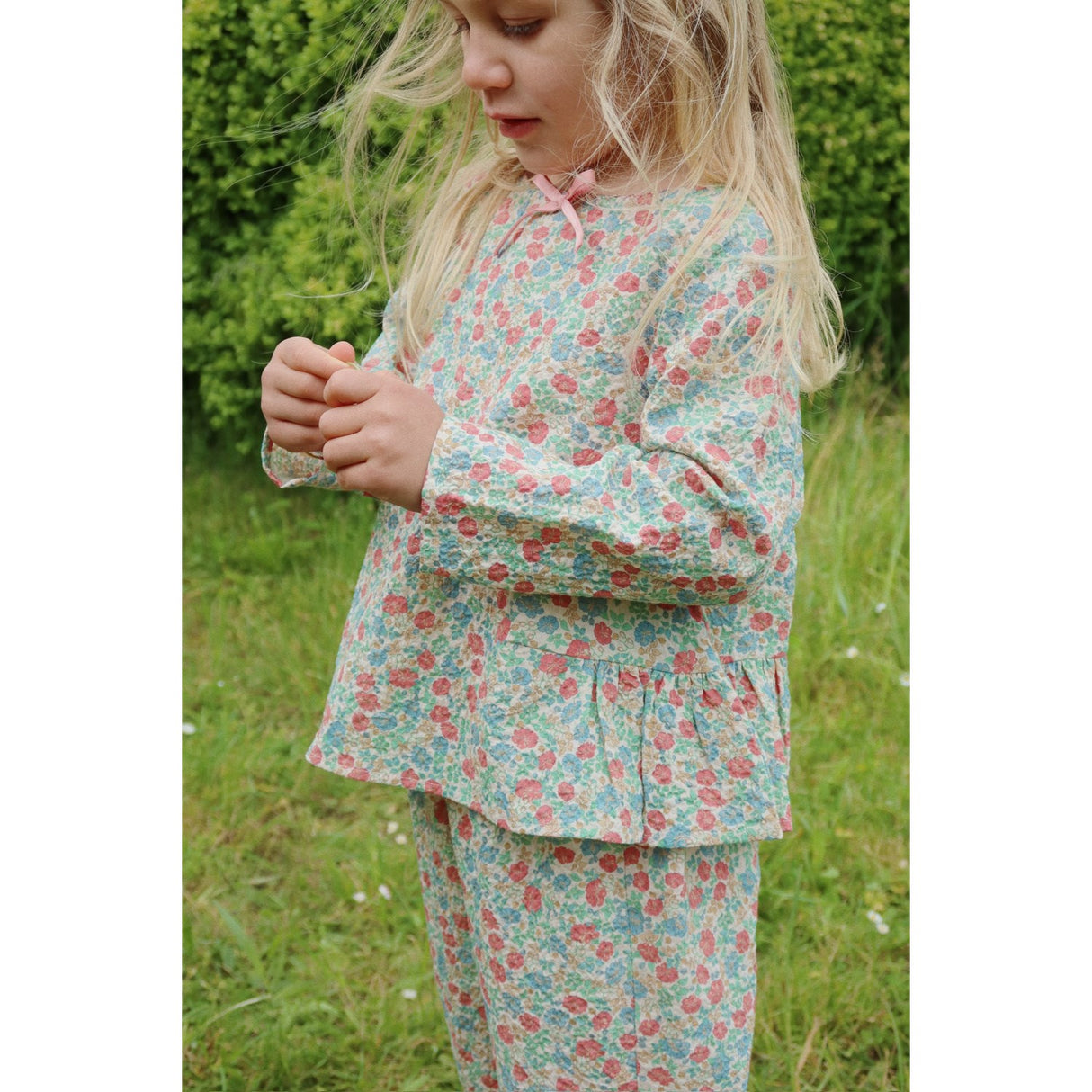 Konges Sløjd Fiola Elin Sløjfe Bluse GOTS