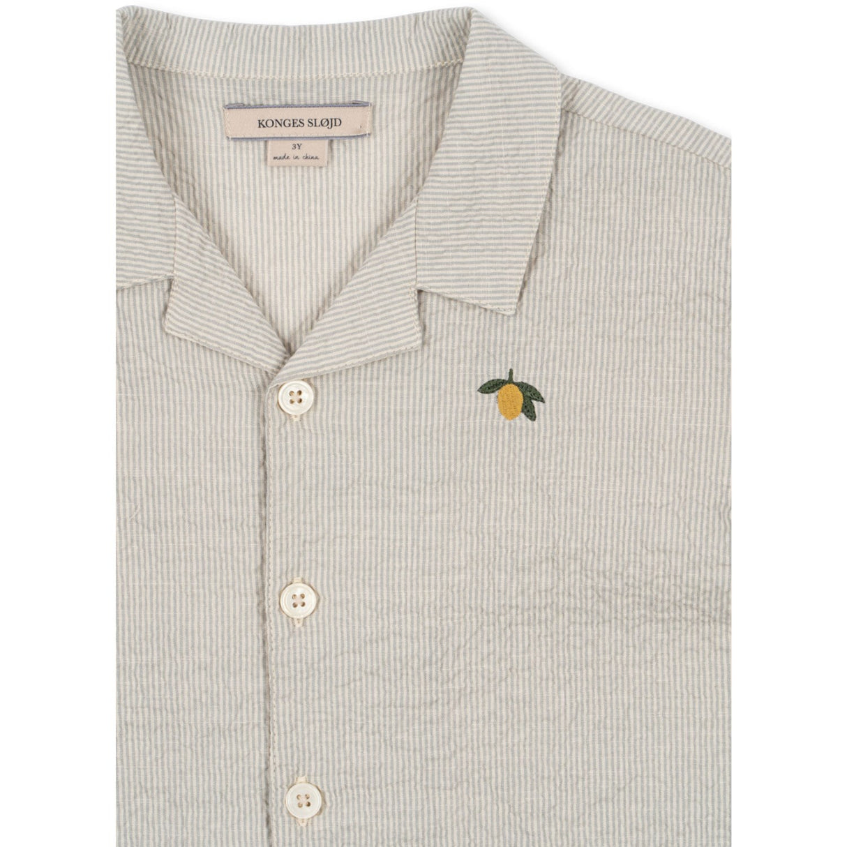 Konges Sløjd Quarry Stripe Elliot Ss Skjorte GOTS