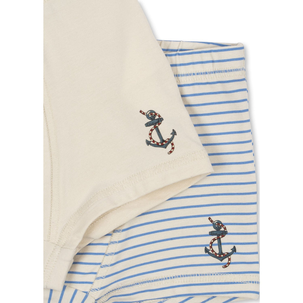 Konges Sløjd Stripe Provence Mix Basic 2 Pak Boy Boxers GOTS