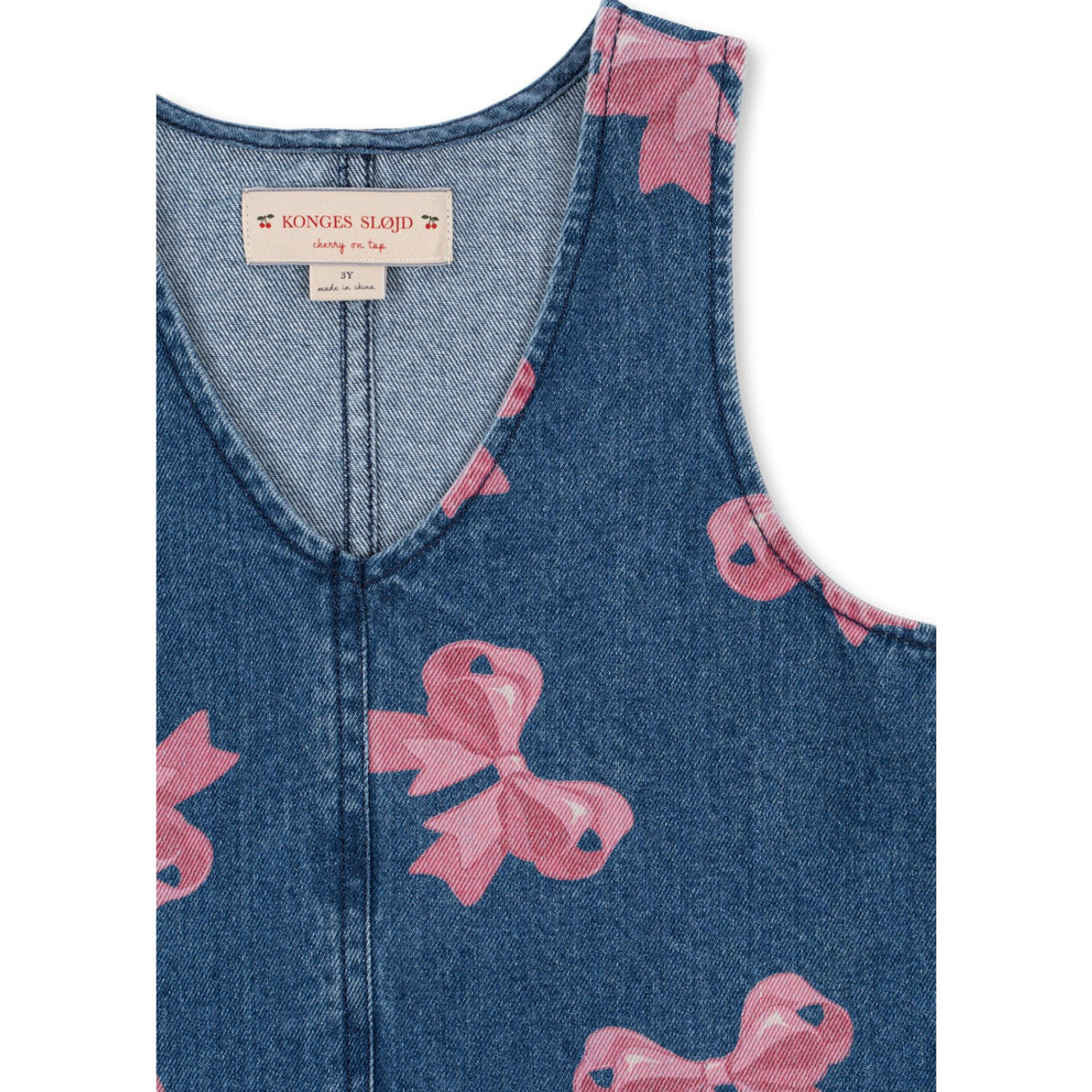 Konges Sløjd Bella Sløjfe Magot Kjole Denim GOTS