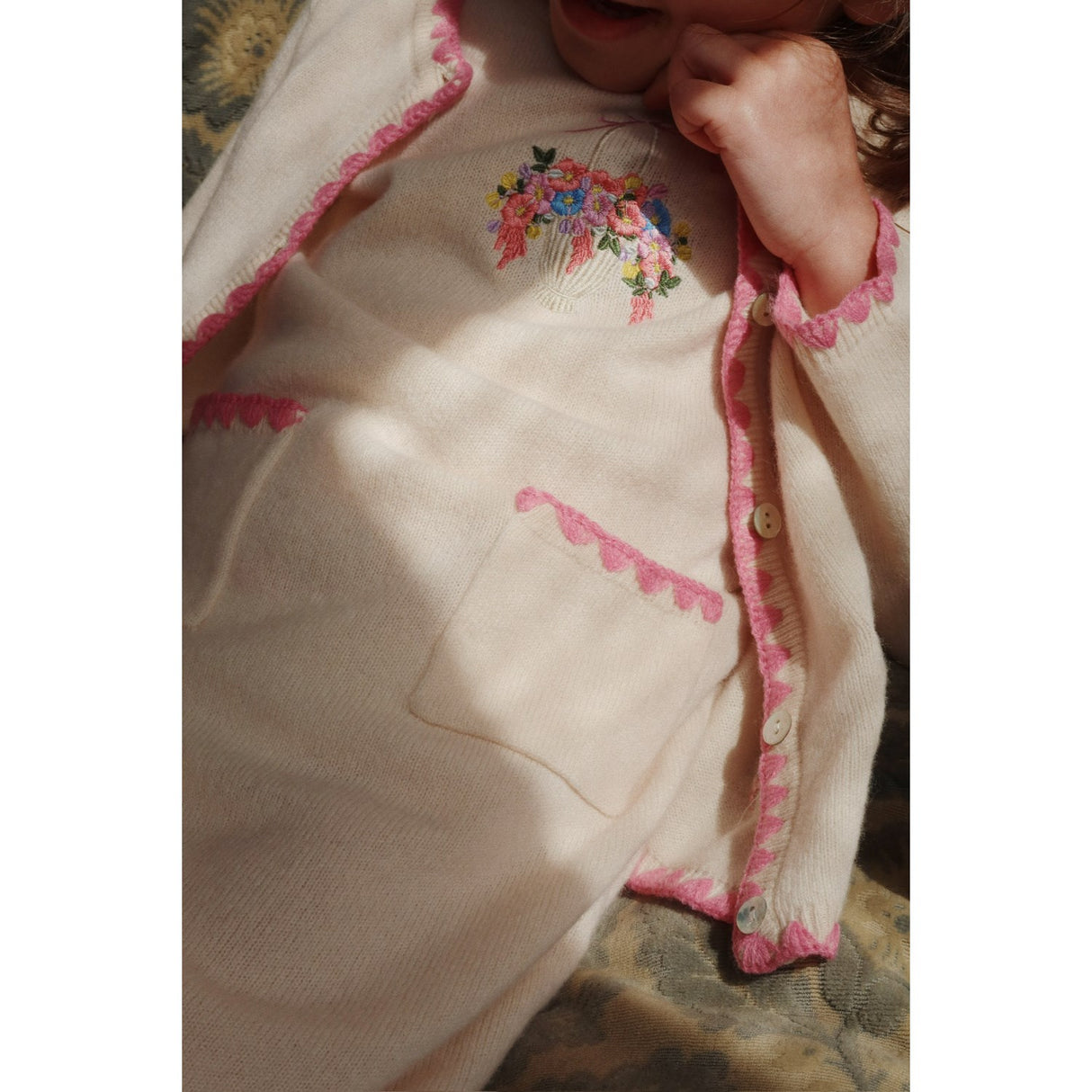 Konges Sløjd Off White Collette Strik Cardigan