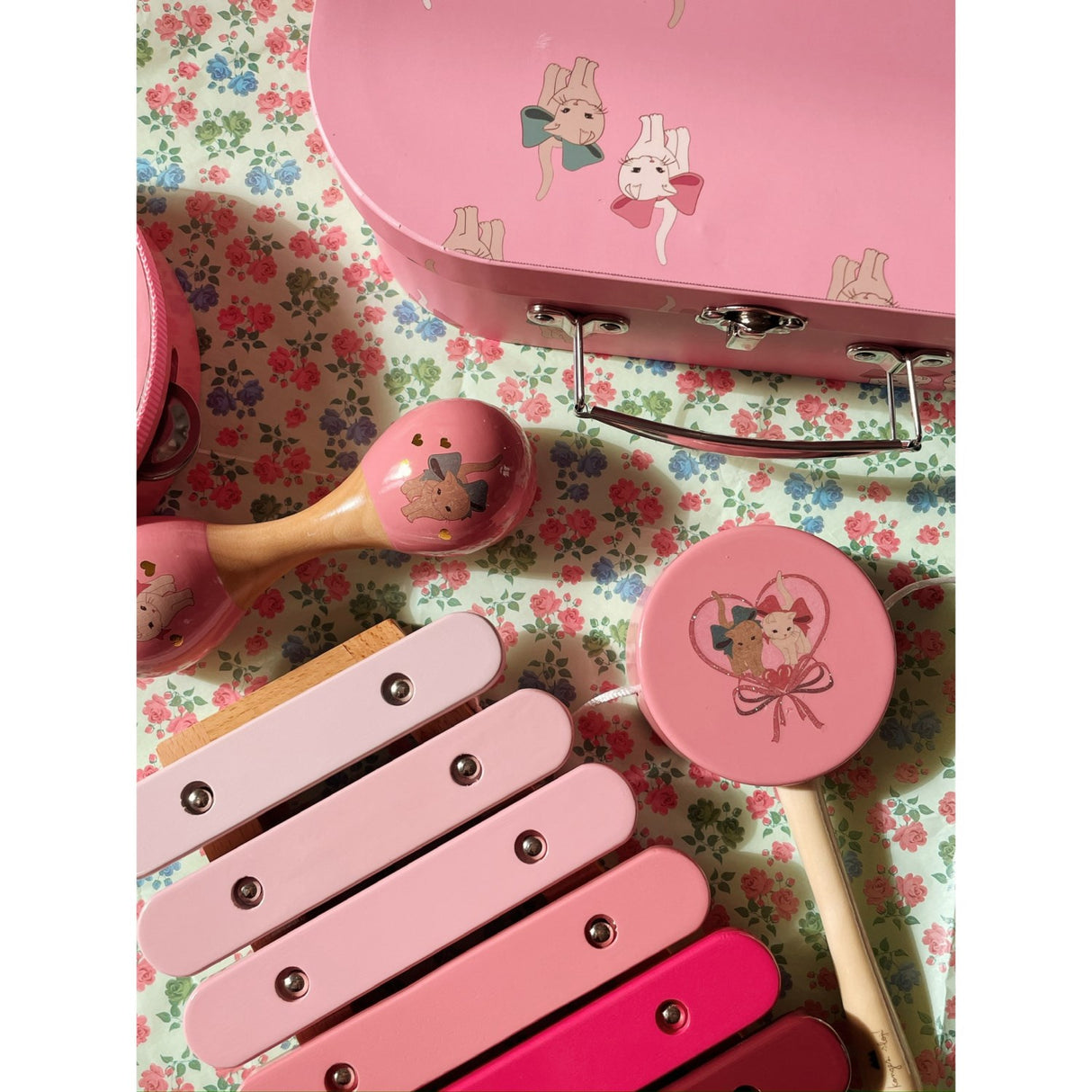 Konges Sløjd Sløjfe Kitty Wooden Musik Sæt Fsc