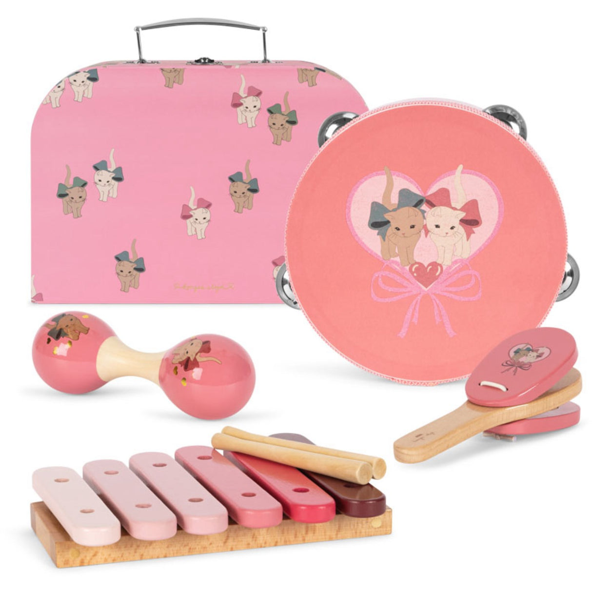Konges Sløjd Sløjfe Kitty Wooden Musik Sæt Fsc