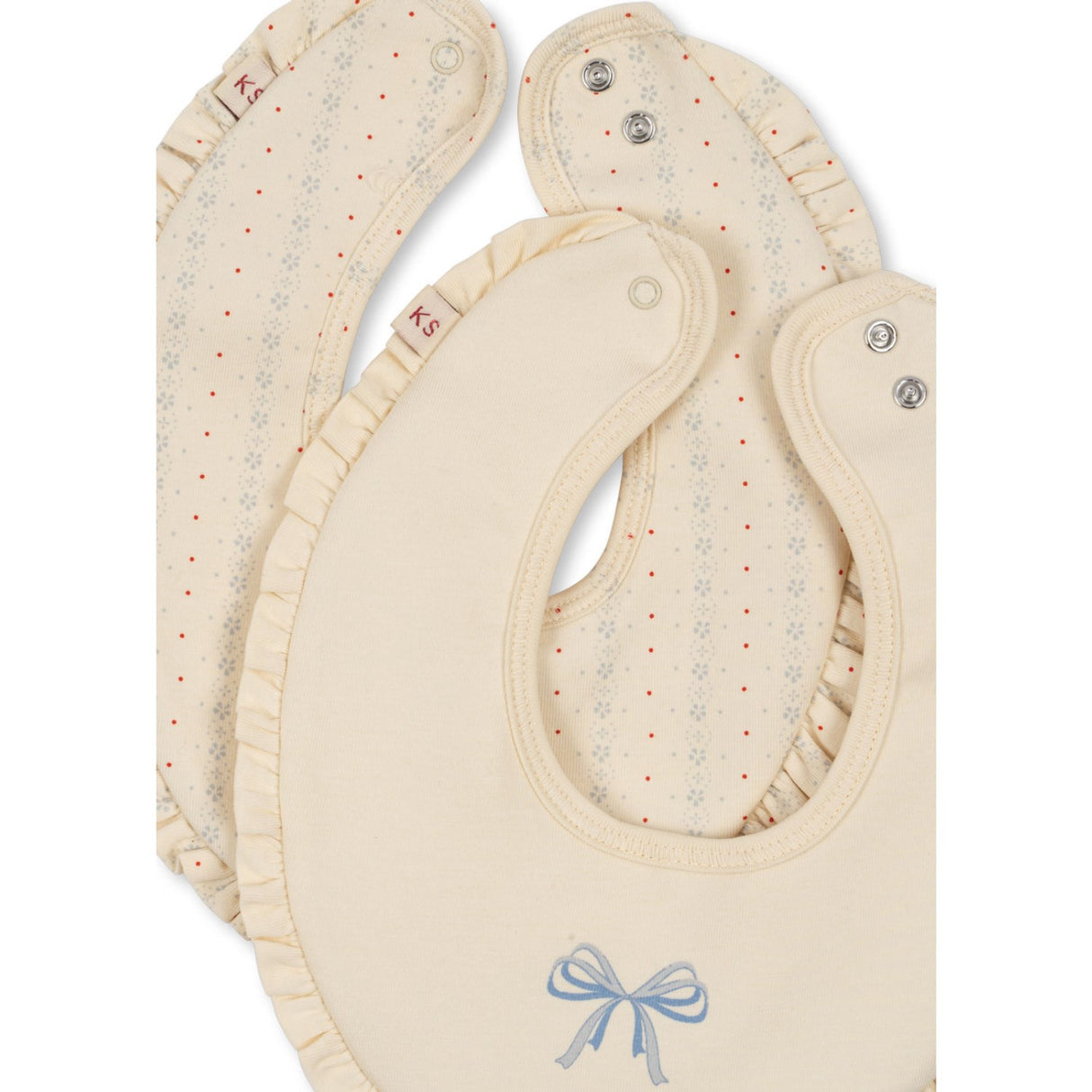 Konges Sløjd Fete De Fleur/Seedpearl Basic 2 Pak Flæse Hagesmæk