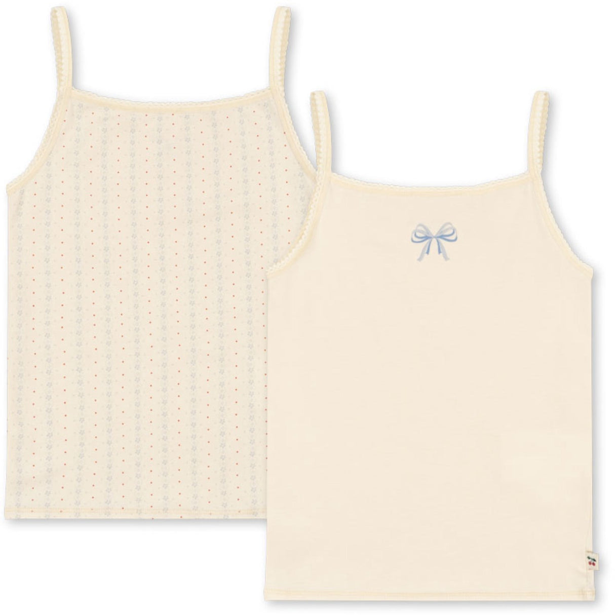 Konges Sløjd Fete De Fleur/Seedpearl Basic 2 Pak Strop Top GOTS