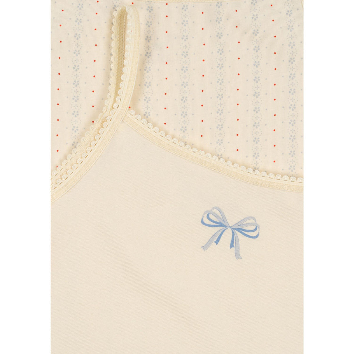 Konges Sløjd Fete De Fleur/Seedpearl Basic 2 Pak Strop Top GOTS