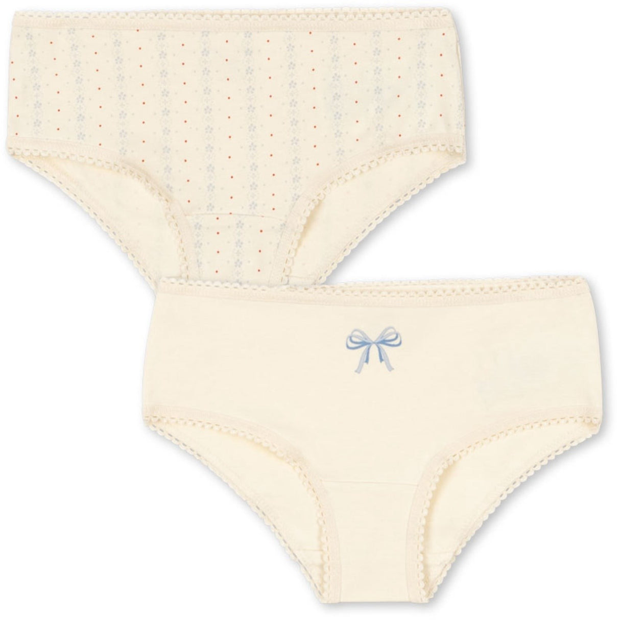 Konges Sløjd Fete De Fleur/Seedpearl Basic 2 Pak Girl Underbukser GOTS
