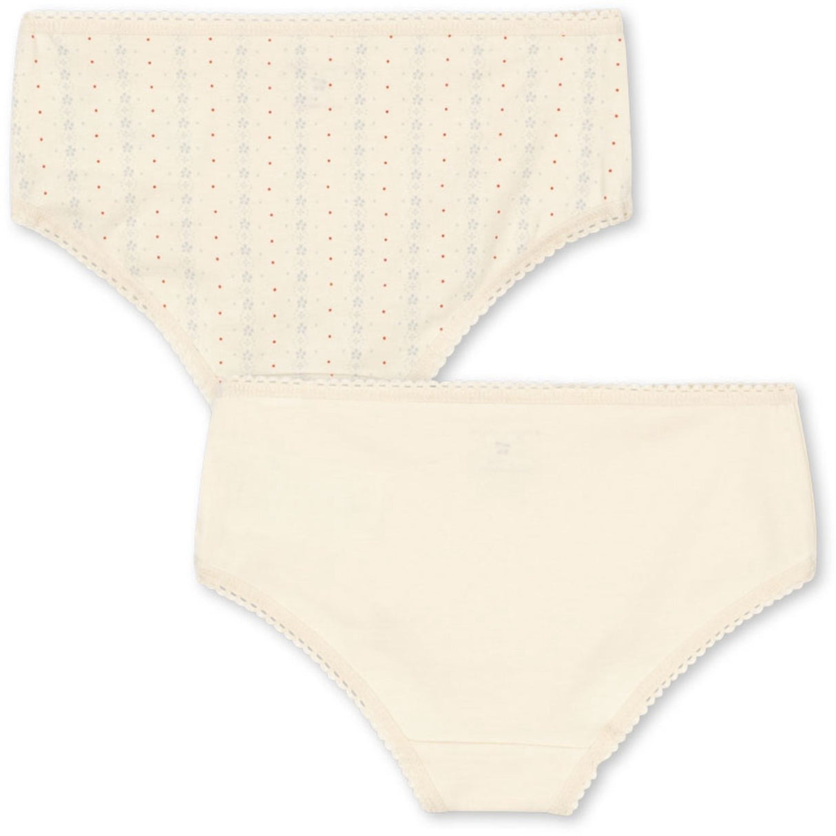 Konges Sløjd Fete De Fleur/Seedpearl Basic 2 Pak Girl Underbukser GOTS