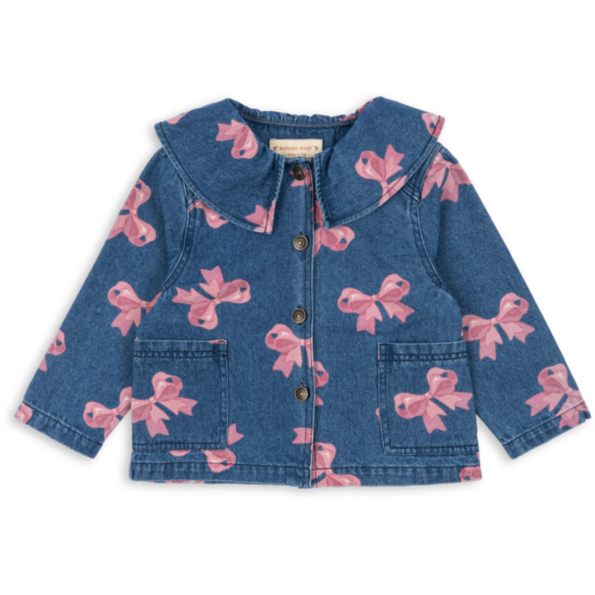 Konges Sløjd Bella Sløjfe Magot Krave Jakke Denim GOTS