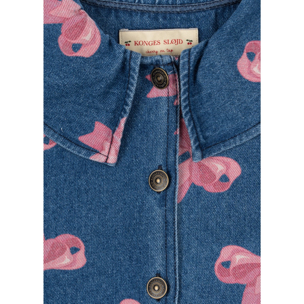 Konges Sløjd Bella Sløjfe Magot Krave Jakke Denim GOTS