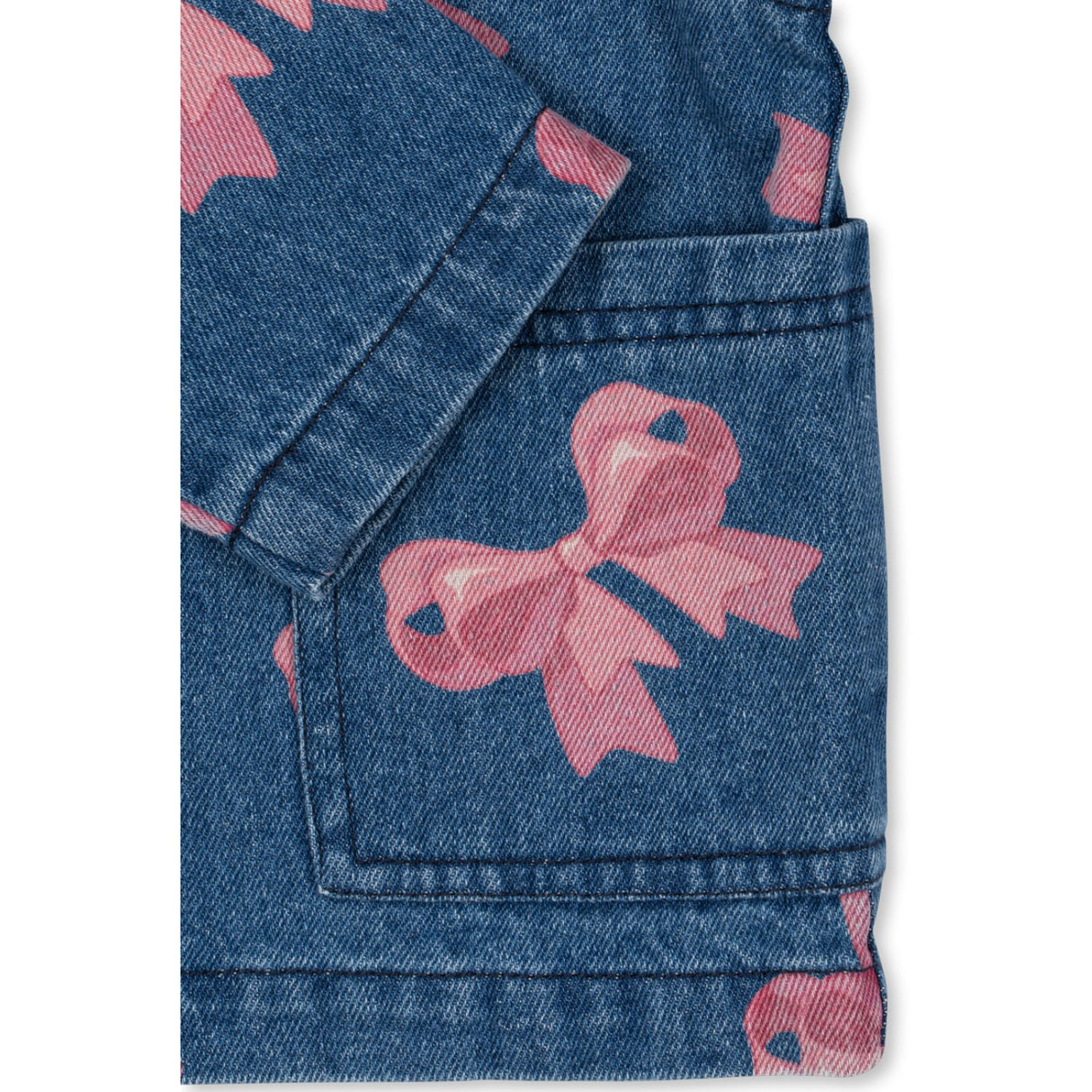 Konges Sløjd Bella Sløjfe Magot Krave Jakke Denim GOTS