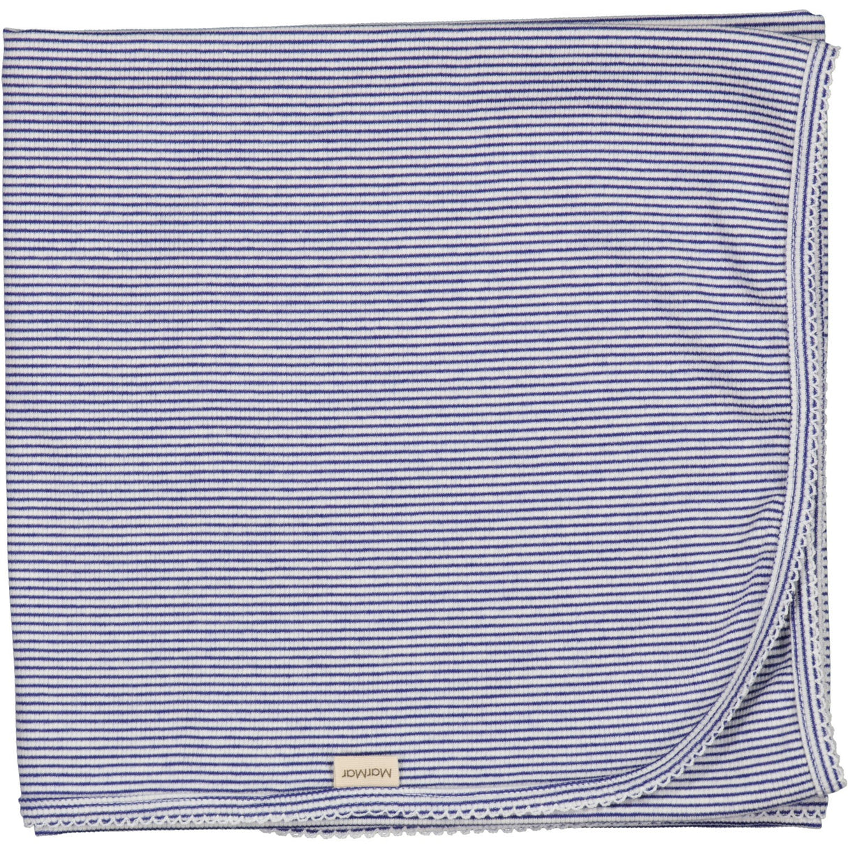 MarMar New Born Modal Fine Rib Red Stripe Alida Babytæppe