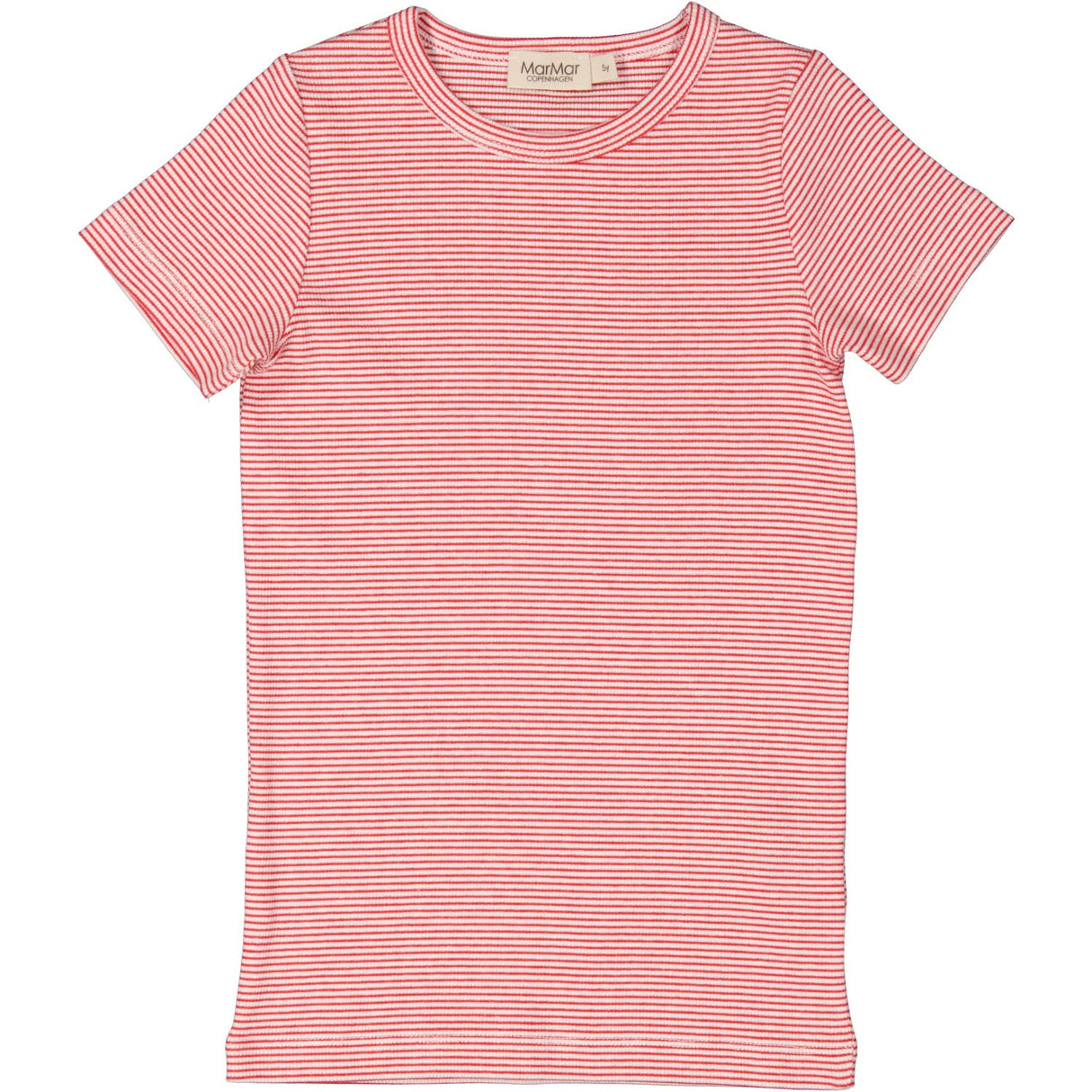 MarMar Modal Fine Rib Red Stripe Tago T-shirt