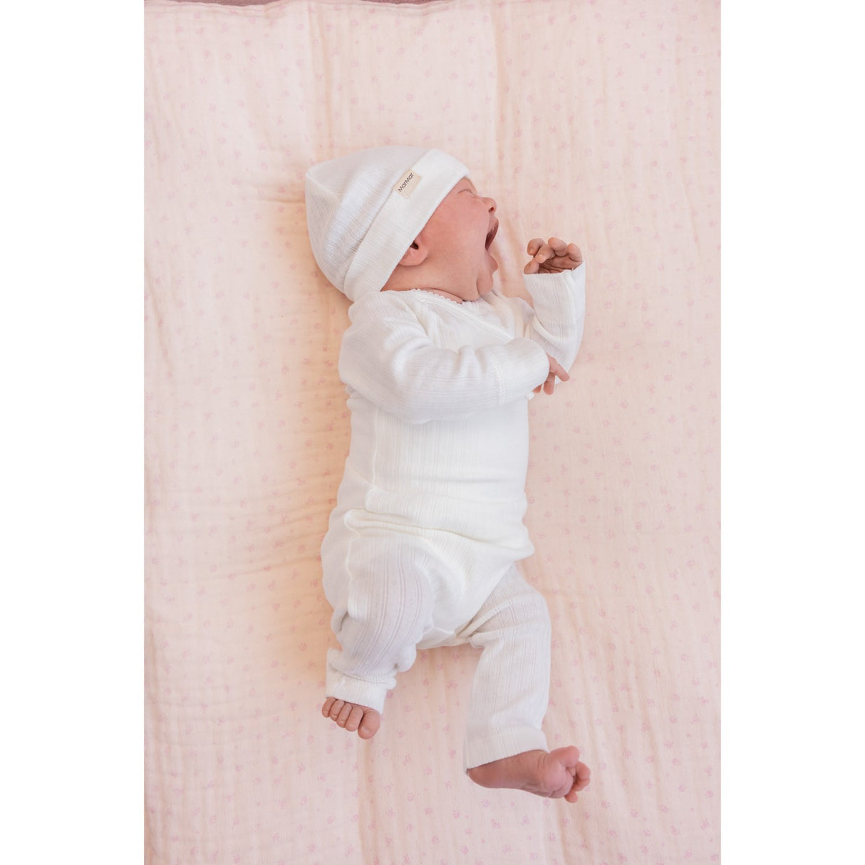 MarMar New Born Modal Pointelle Gentle White Aiko Hue