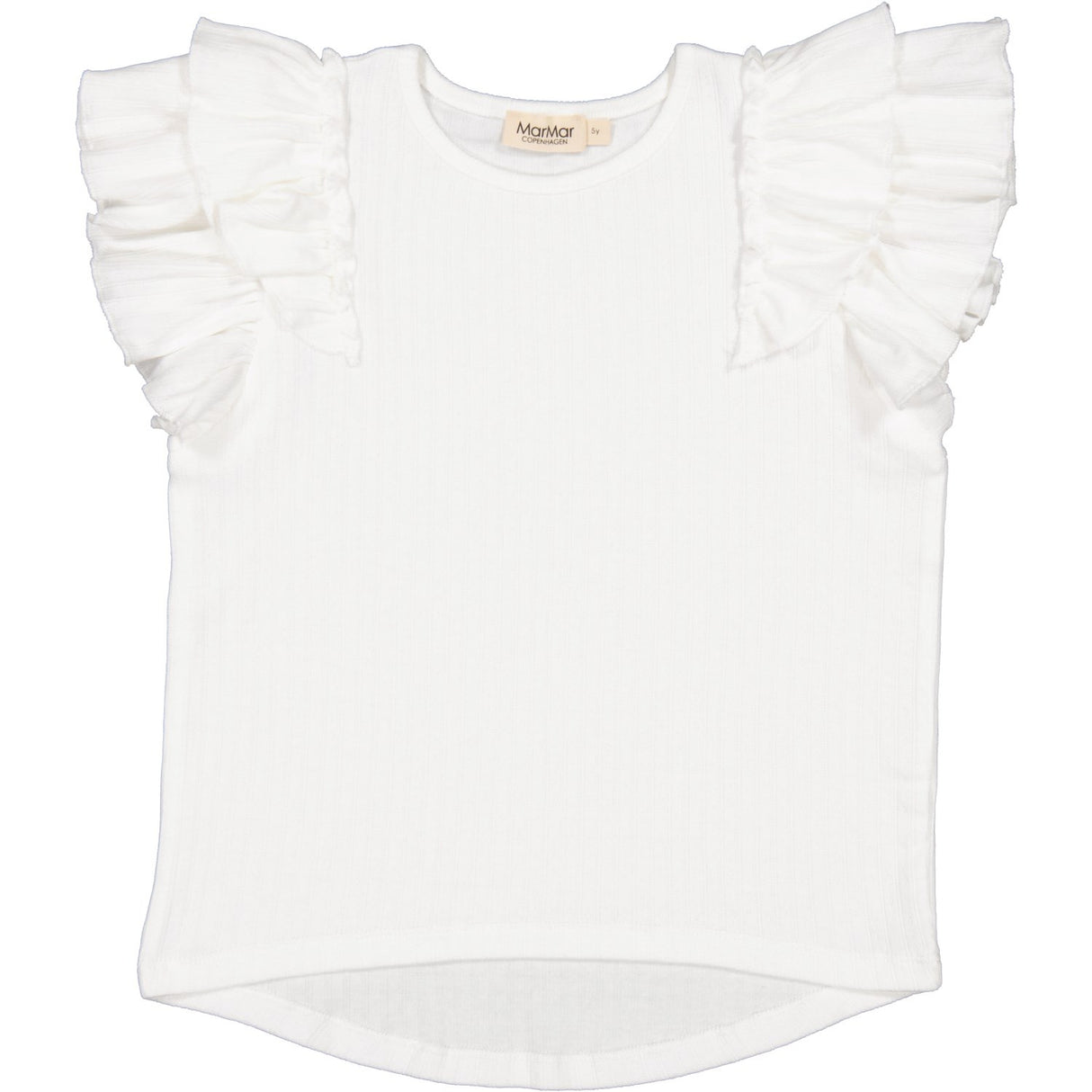MarMar Modal Pointelle Gentle White Tavora Flæse T-shirt