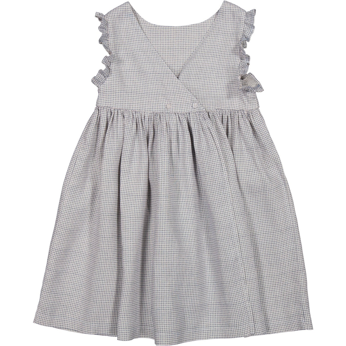 MarMar Linen Mini Check Darame Kjole