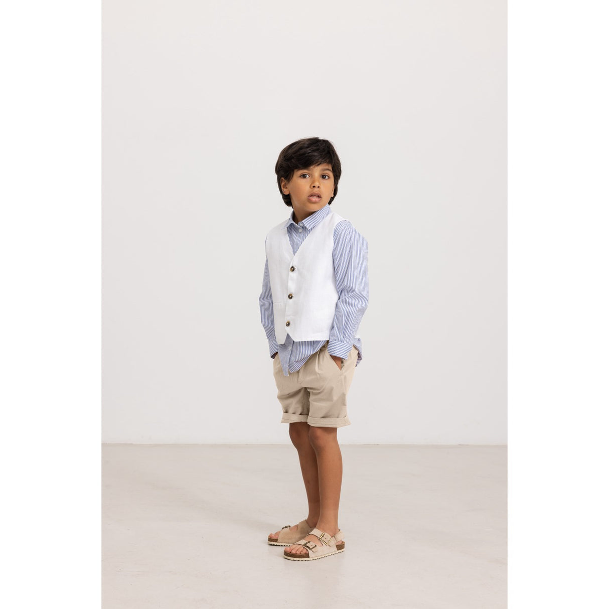 MarMar Poplin Bolich Blue Strips Tommy Skjorte