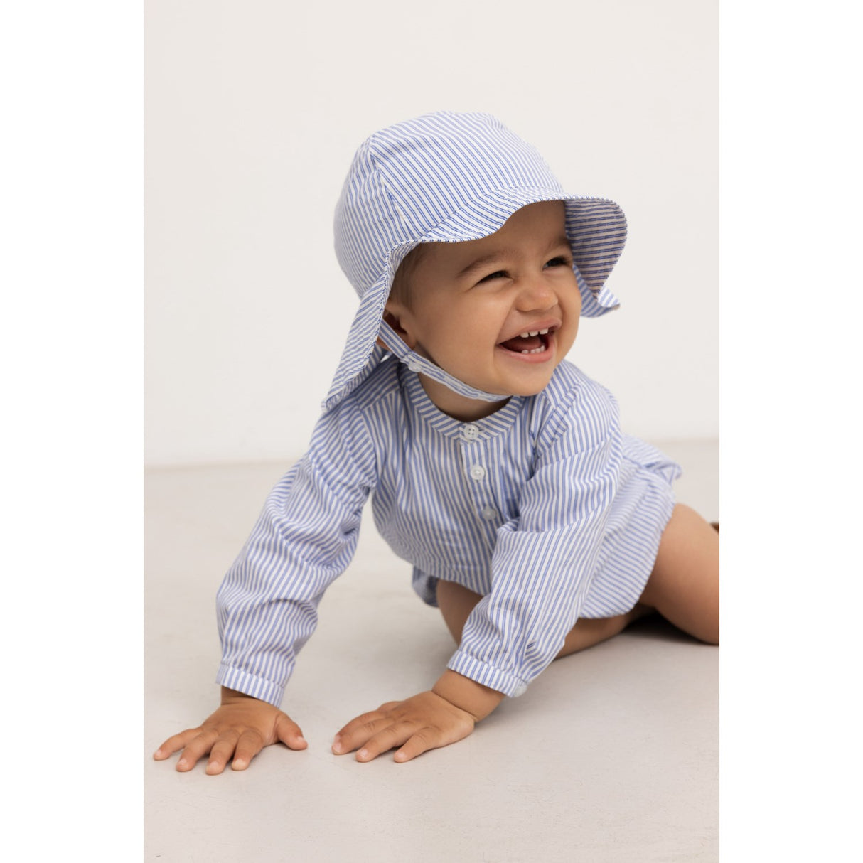 MarMar Poplin Bolich Blue Strips Alba Solhat