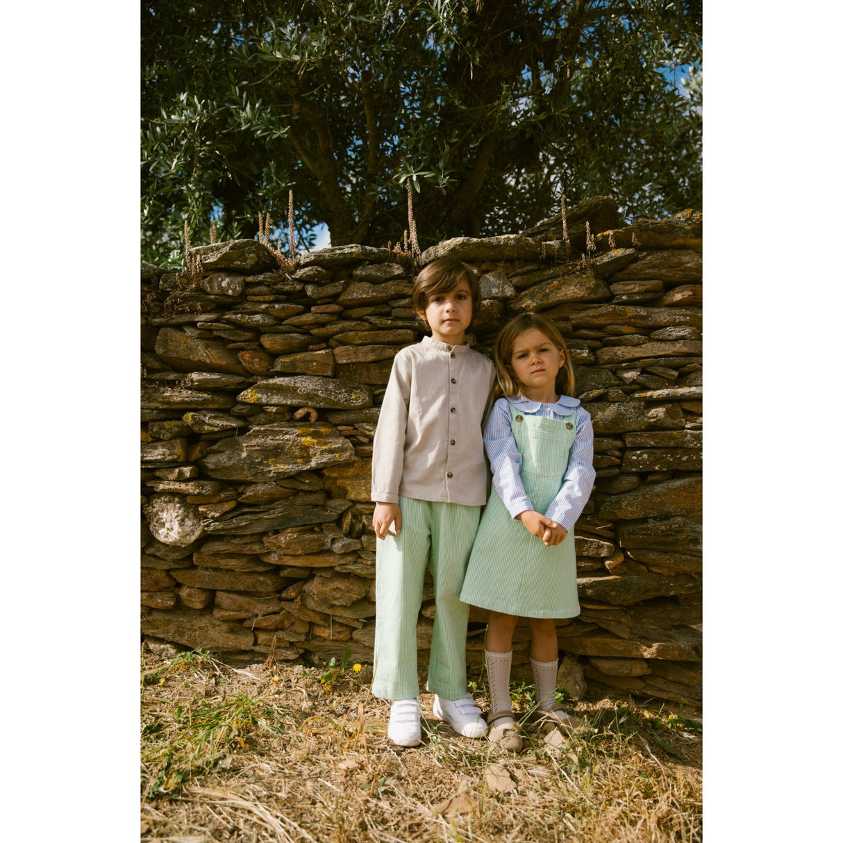 MarMar Cotton Texture Stone Wall Torben Skjorte