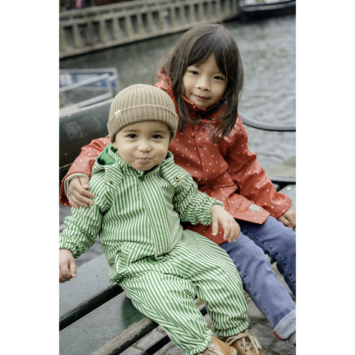 MarMar Rainwear Green Stripes Orion Dragt Outerwear