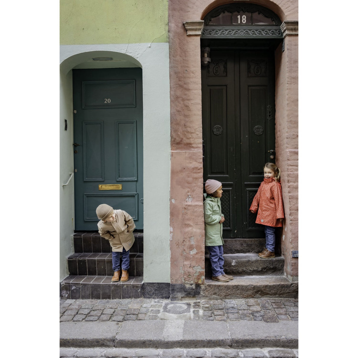 MarMar Rainwear Green Stripes October Jakke Outerwear