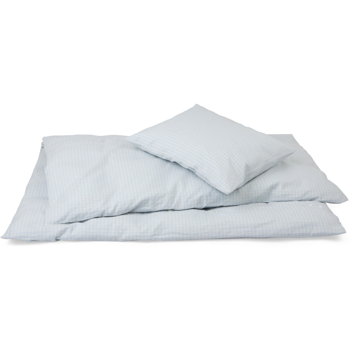 Lalaby Blue Gingham Classic Sengetøj