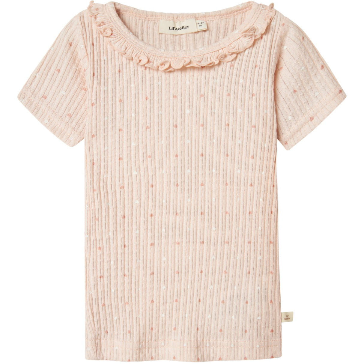 Lil'Atelier Peach Blush Hulla Hua Slim T-Shirt