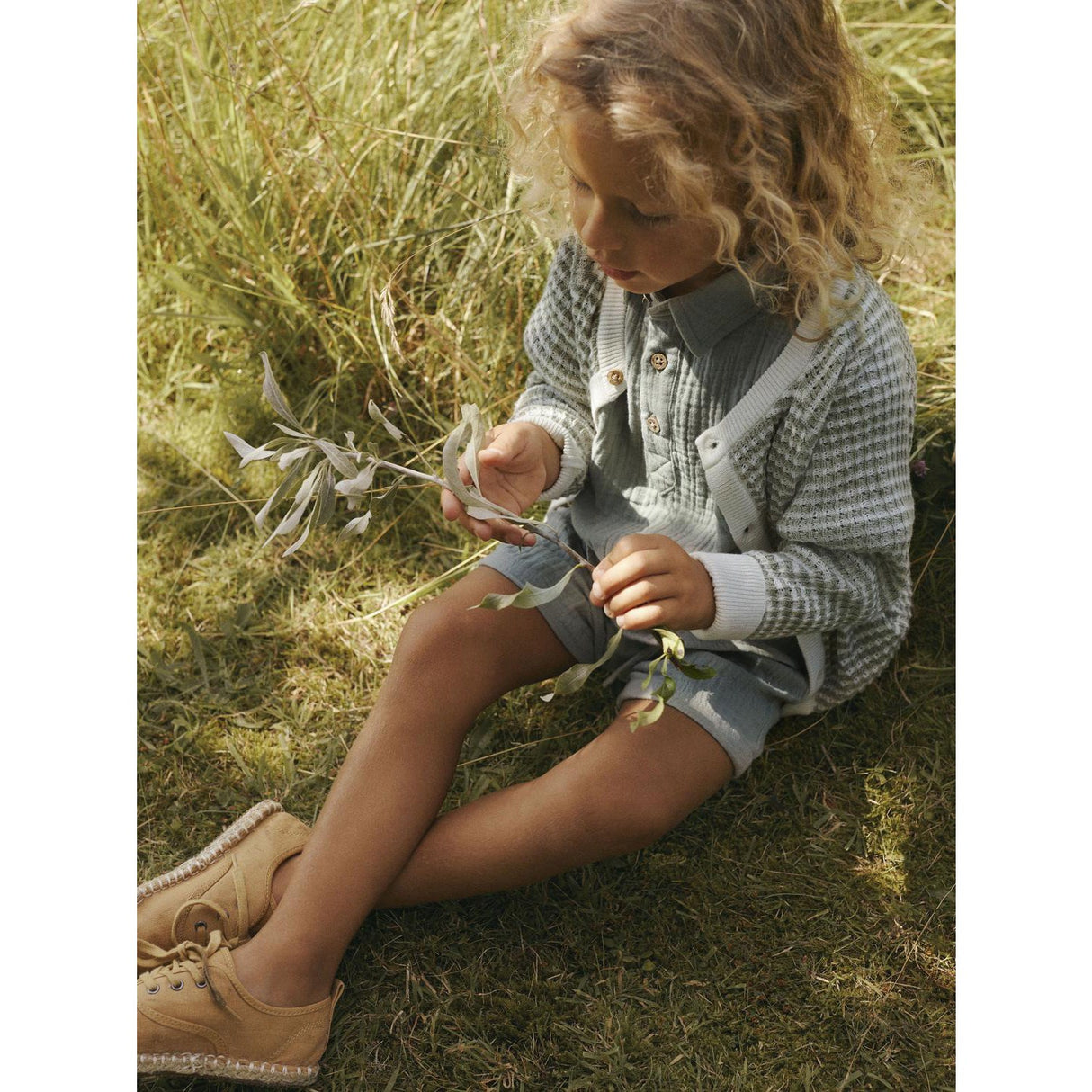 Lil'Atelier Seagrass Janu Loose Skjorte