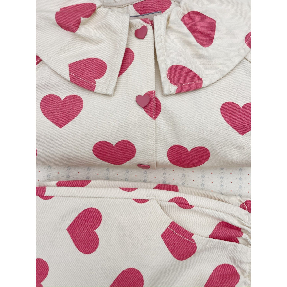 Konges Sløjd Bon Coeur Pink Magot Flæse Bukser Denim GOTS