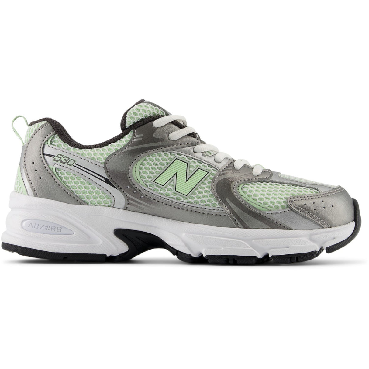 New Balance Dark Silver Metallic 530 Kids Lace