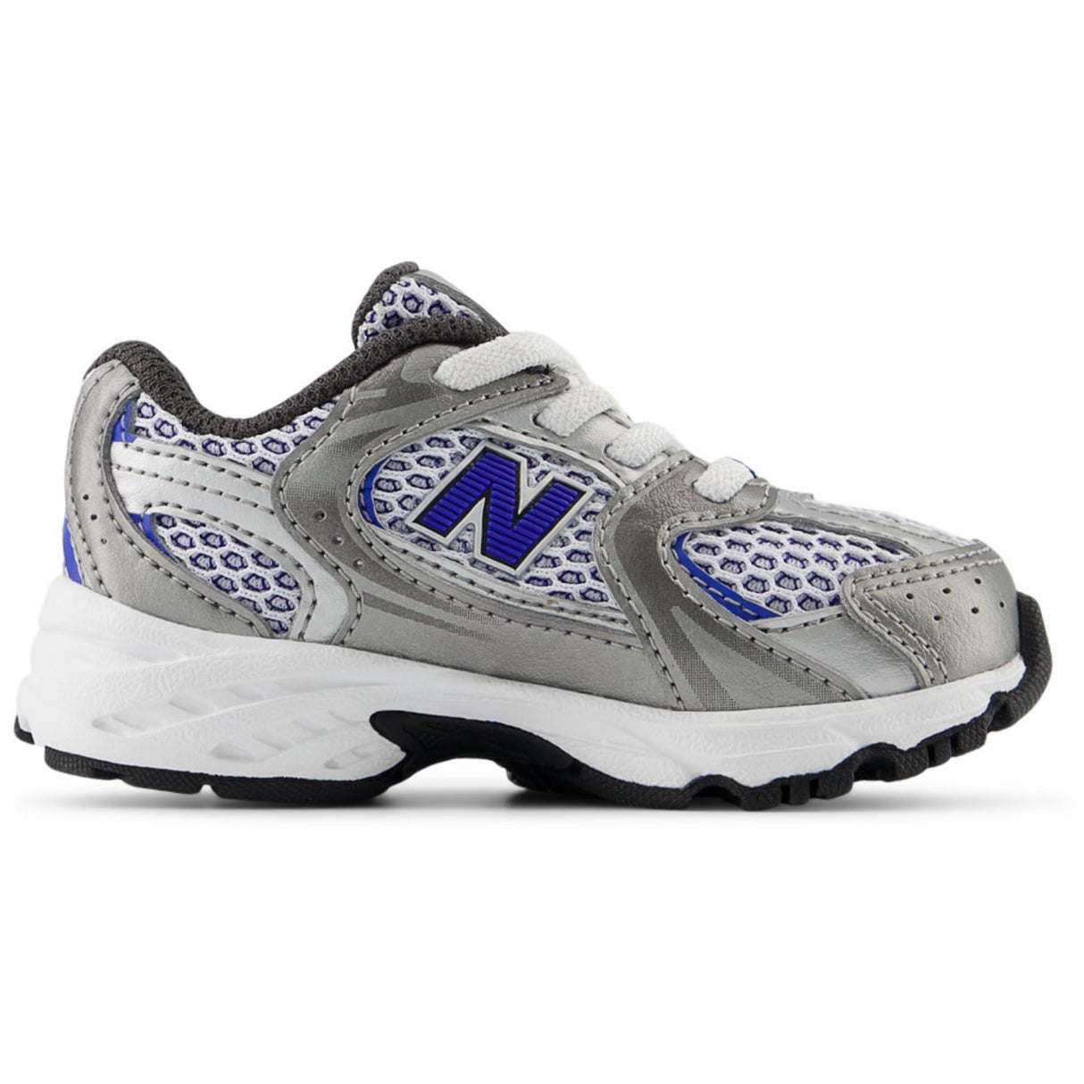 New Balance Dark Silver Metallic 530 Kids Bungee Lace