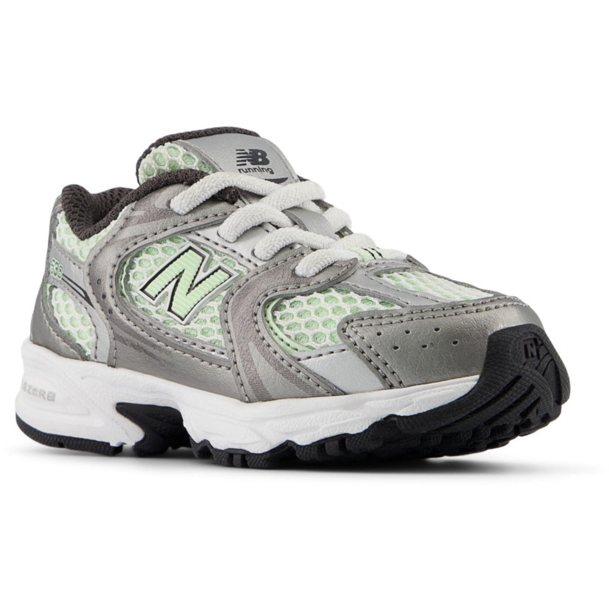New Balance Dark Silver Metallic 530 Kids Bungee Lace