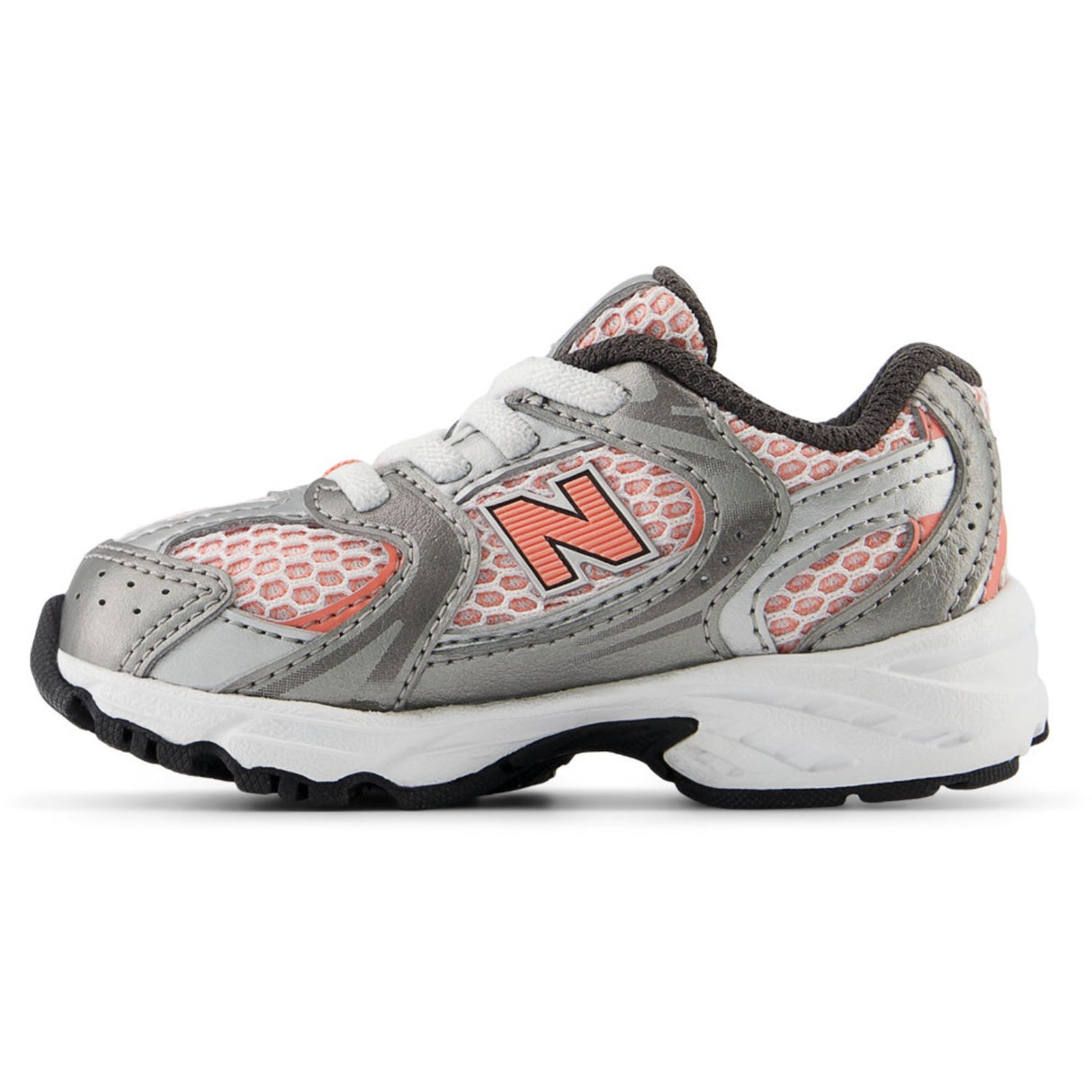 New Balance Dark Silver Metallic 530 Kids Bungee Lace