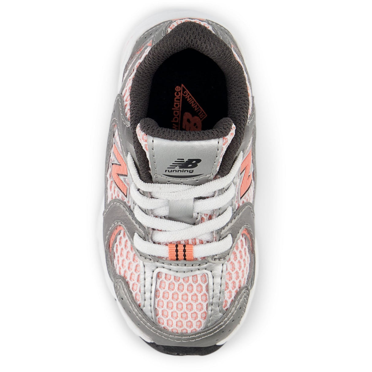 New Balance Dark Silver Metallic 530 Kids Bungee Lace