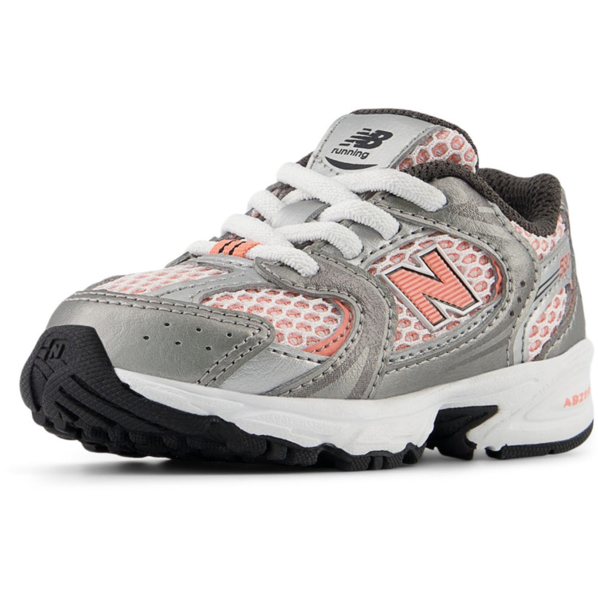 New Balance Dark Silver Metallic 530 Kids Bungee Lace