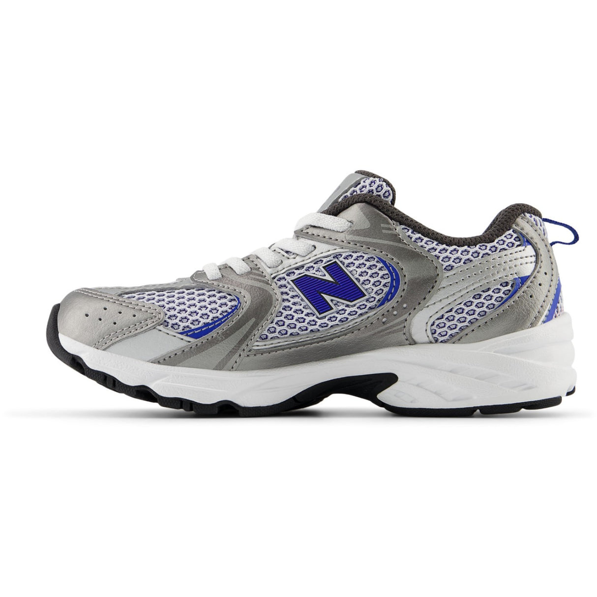 New Balance Dark Silver Metallic 530 Kids Bungee Lace