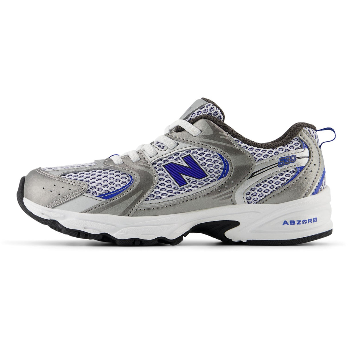 New Balance Dark Silver Metallic 530 Kids Bungee Lace