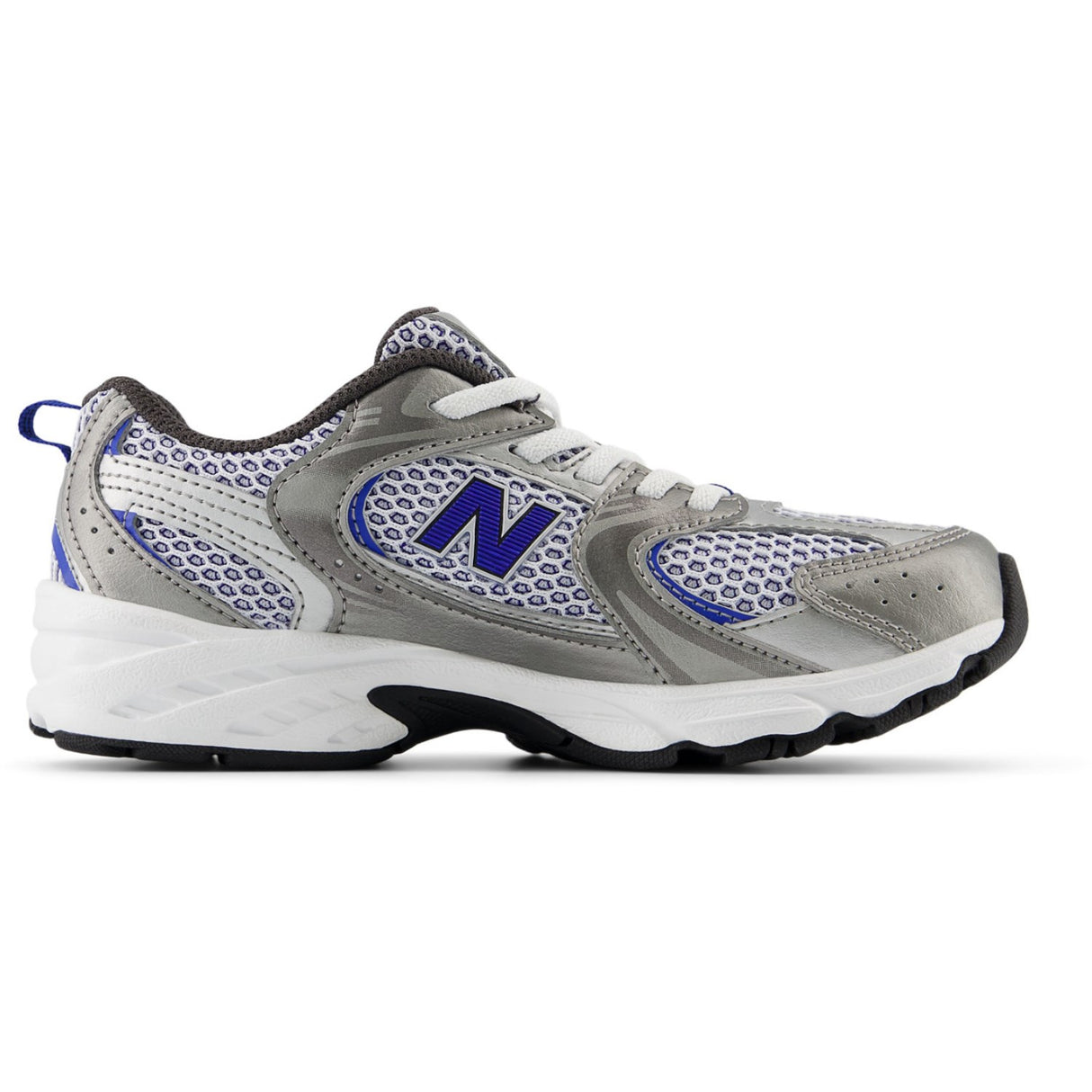 New Balance Dark Silver Metallic 530 Kids Bungee Lace