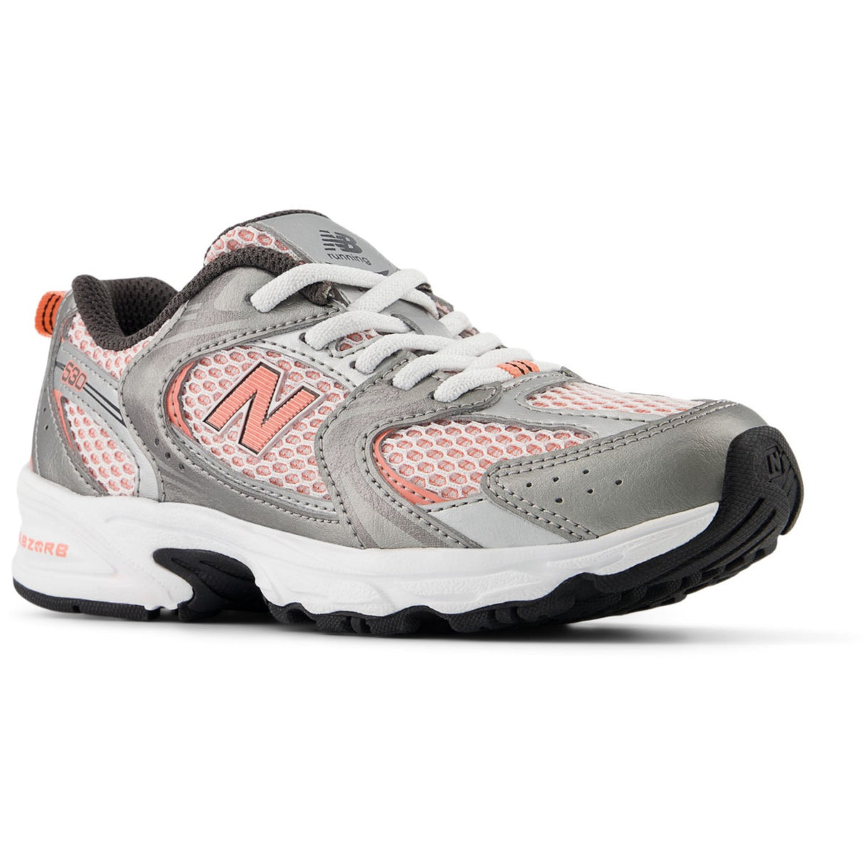 New Balance Dark Silver Metallic 530 Kids Bungee Lace