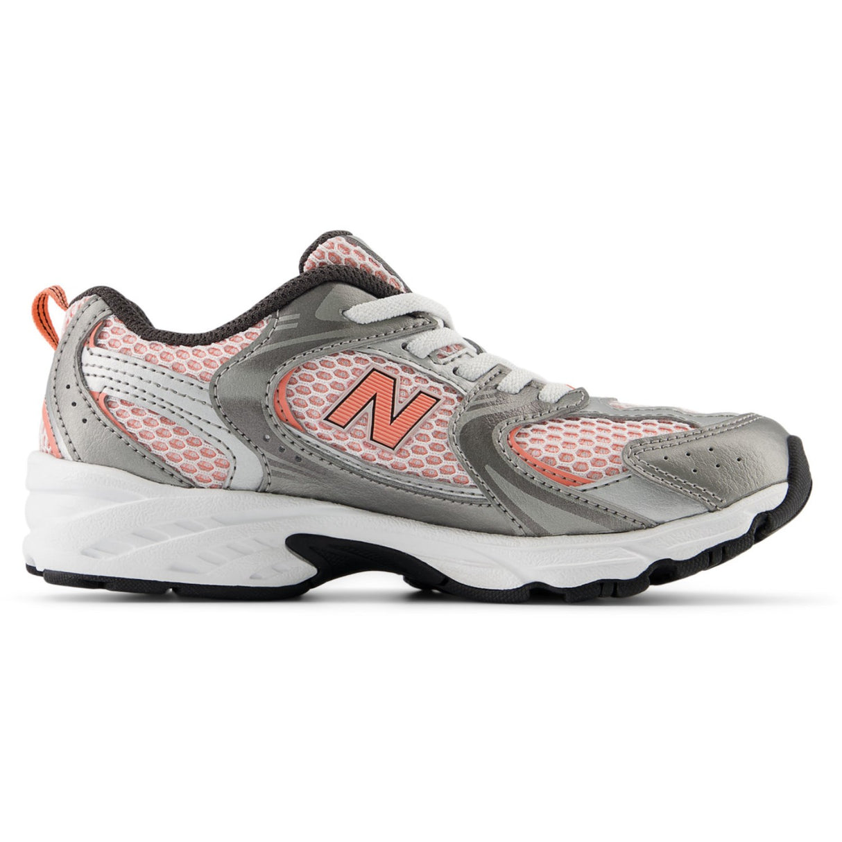 New Balance Dark Silver Metallic 530 Kids Bungee Lace