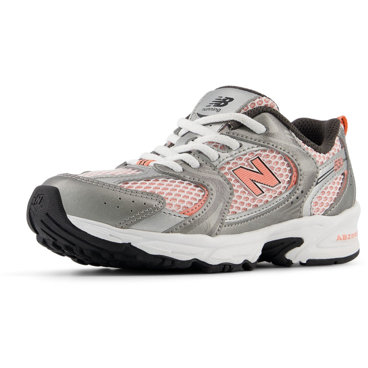 New Balance Dark Silver Metallic 530 Kids Bungee Lace