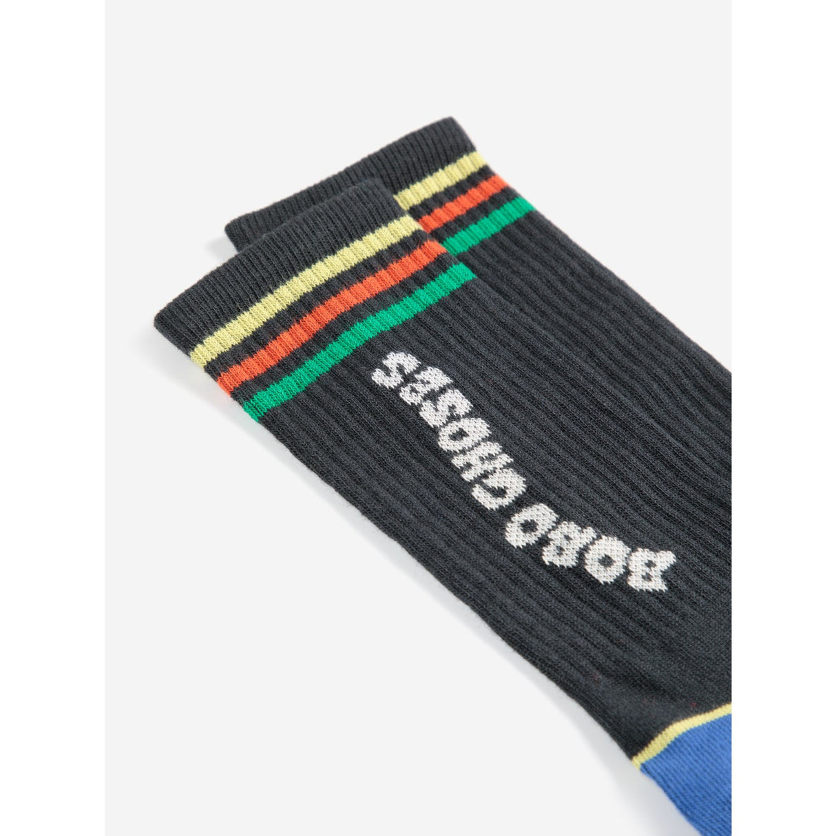 Bobo Choses Dark Grey Farve Block Lange Strømper