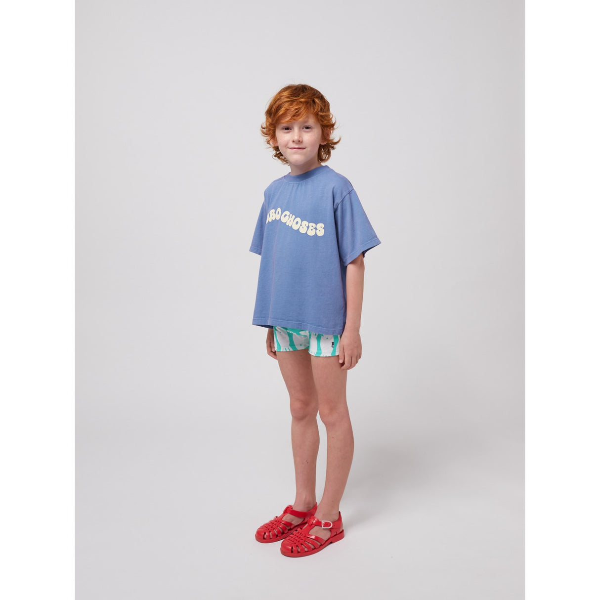 Bobo Choses Blue Wavy T-Shirt
