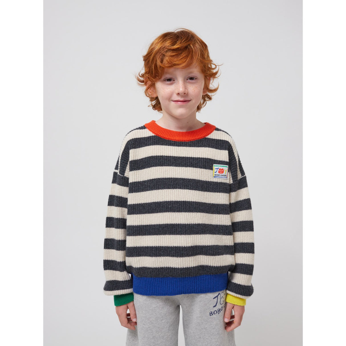 Bobo Choses Multicolor Smiling Stripes Strik