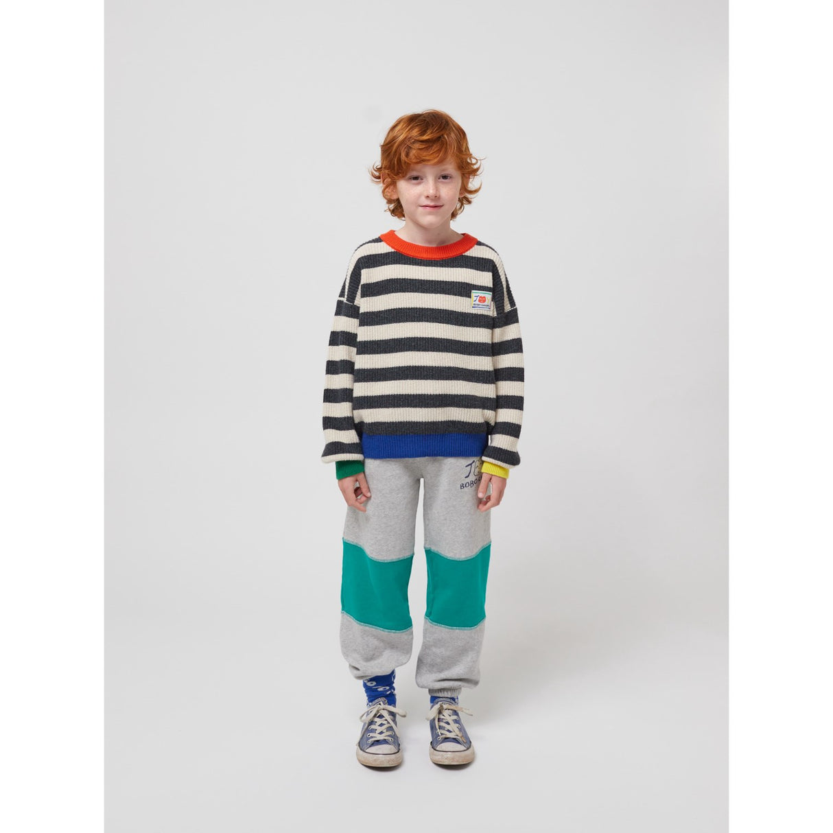 Bobo Choses Multicolor Smiling Stripes Strik