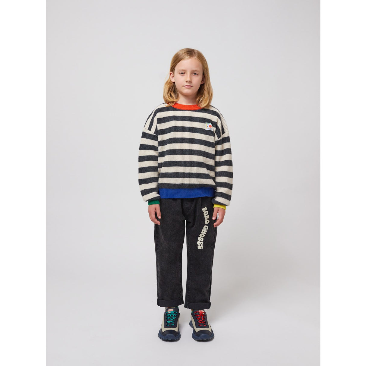 Bobo Choses Multicolor Smiling Stripes Strik